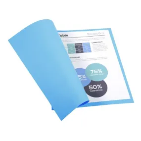 100 Chemises épaisses bleues foncé 220g m2 - pour format A4
