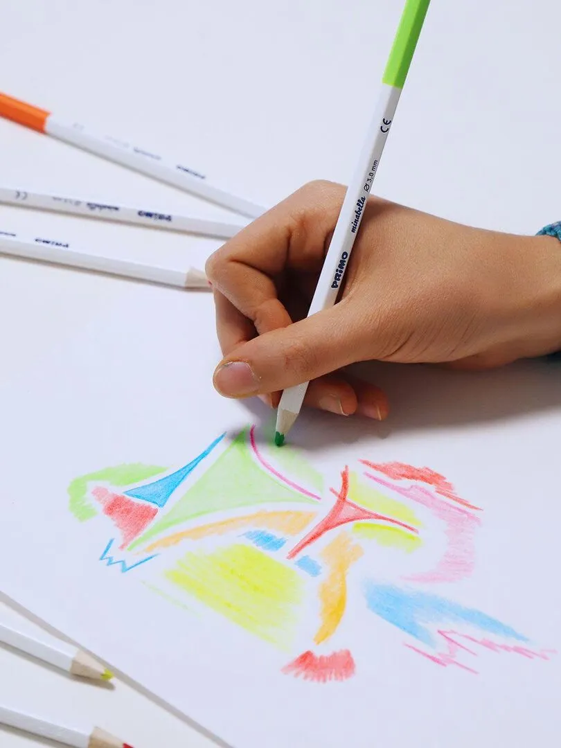 6 crayons de couleur fluo Minabella - N/A