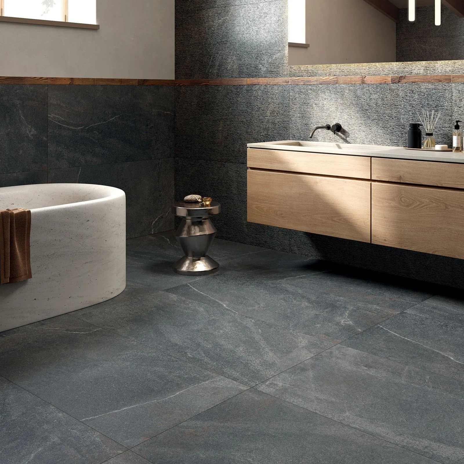 ABK Poetry Stone Piase Smoke 60x120 cm PF60010183 | Carrelage imitation pierre 