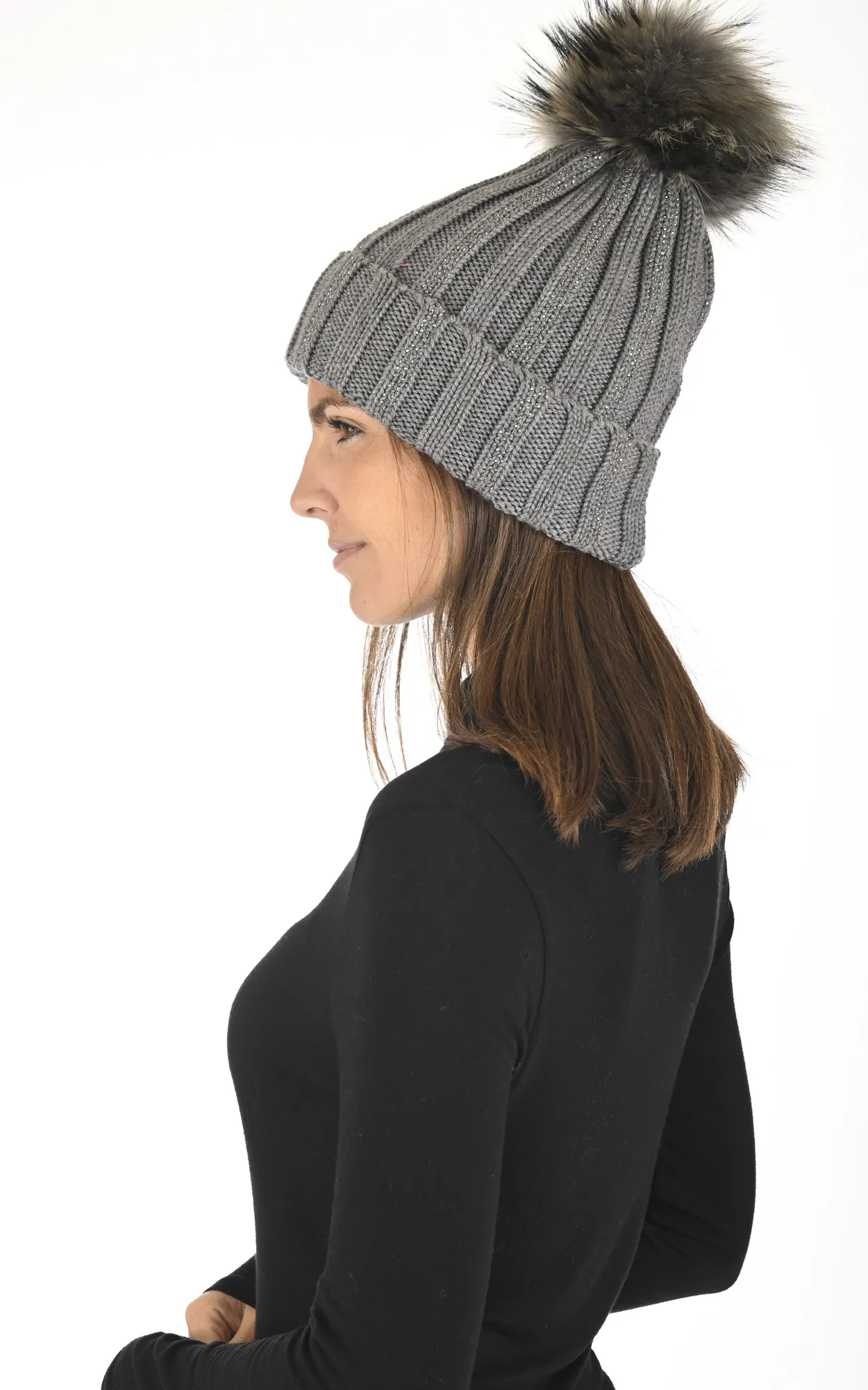 Bonnet en laine gris La Canadienne - La Canadienne - Accessoires Textile Gris