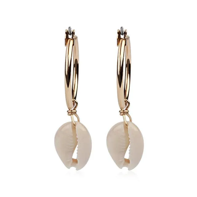 Boucles d'oreilles Surfeuse - Coquillage
