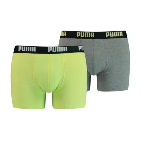 Boxer Basic - lime (Lot de 2) - Puma : vente shorty boxers homme Pu...