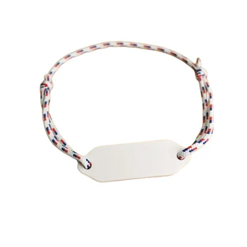 Bracelet personnalisé en plastique et polyester recyclés - NOODY - Vertlapub