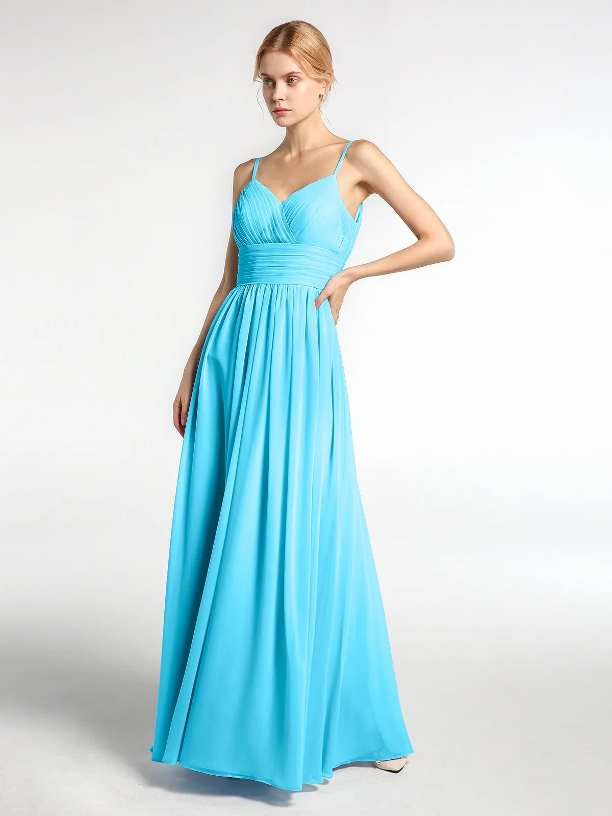 Bretelles Spaghetti Mousseline Maxi Robes Piscine