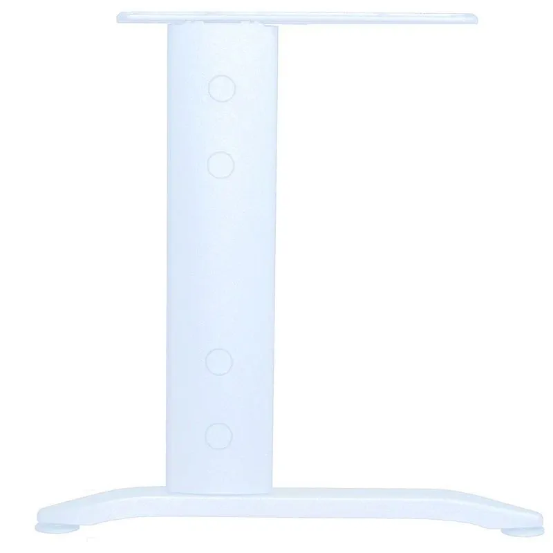 Bureau compact à droite IDRA - L180 cm - Pieds blanc - plateau imitation Chêne clair (Pieds de renfort obligatoire à rajouter - 