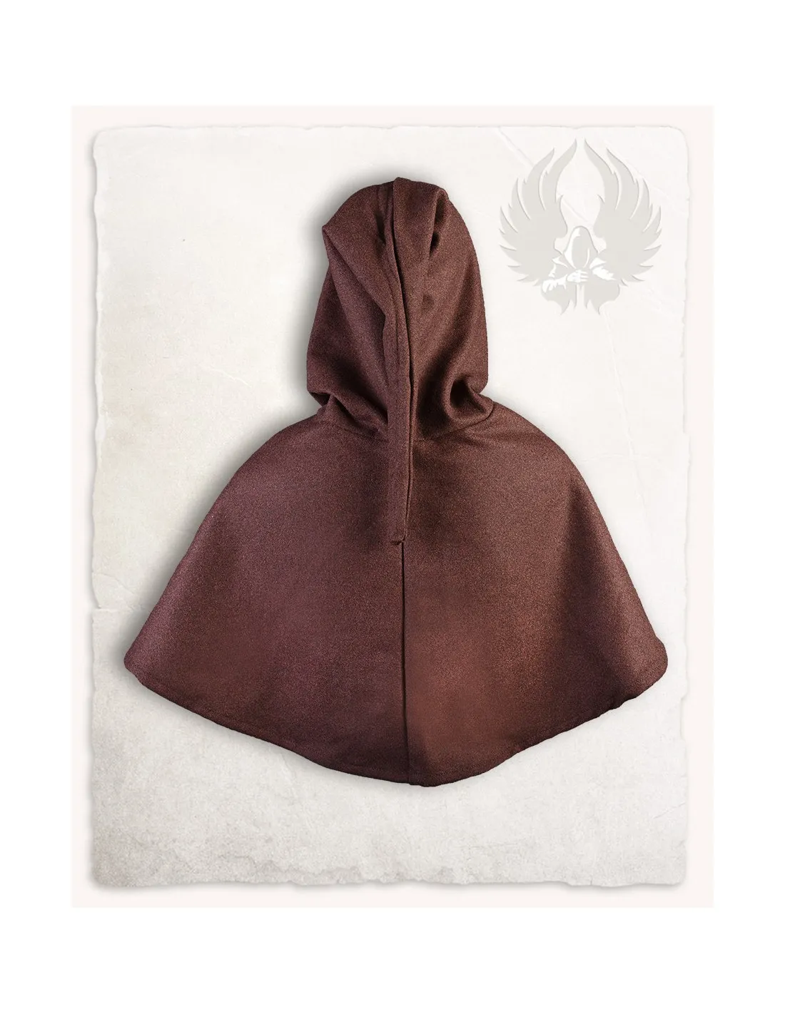 Capuche en toile de coton Wolfram - Marron ⚔️ Boutique Épées