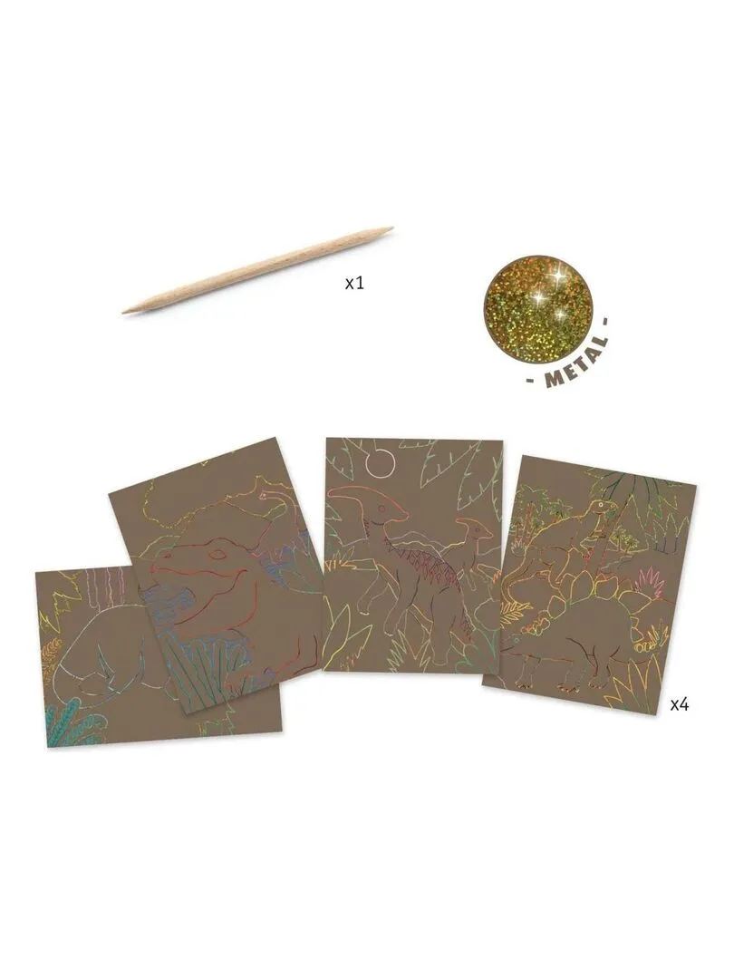 Cartes A Gratter Le Regne Des Dinosaures - N/A