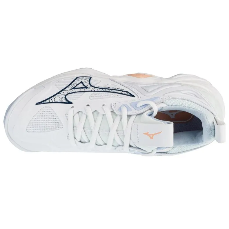 Chaussures de volley-ball Mizuno Wave Momentum 3 W V1GC231200 blanche