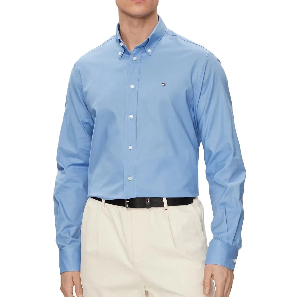 Chemises Manches longues Bleu Homme Tommy Hilfiger Flex Oxf
