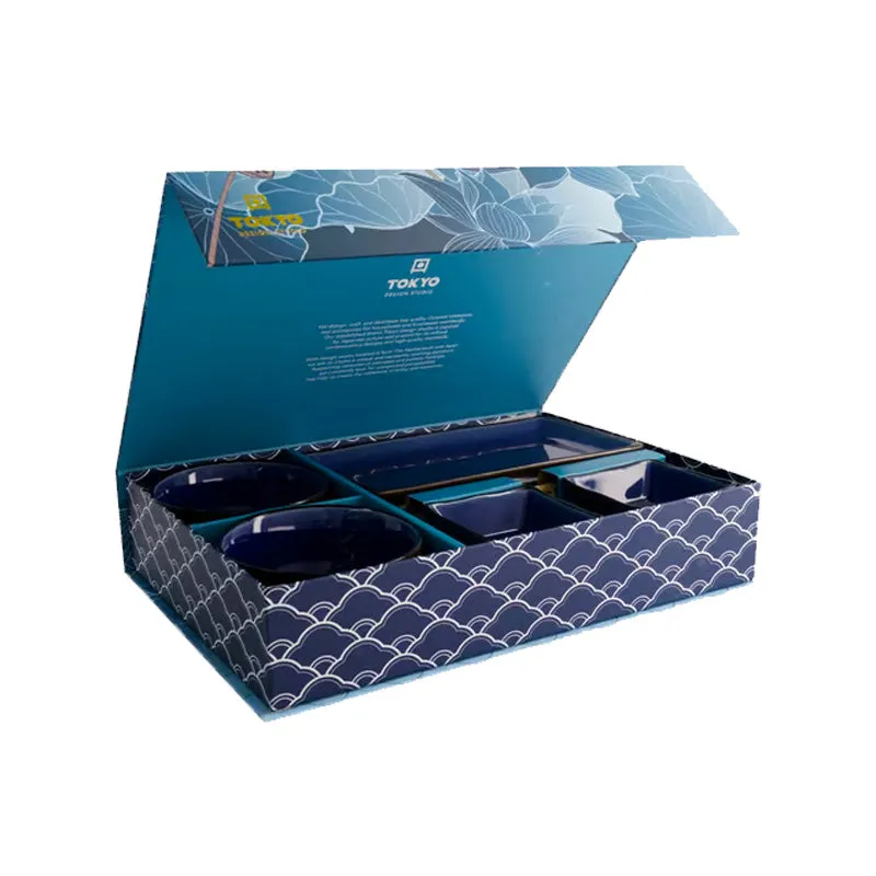 Coffret sushi 2 pers. Glassy bleu