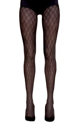 Collant Femme Fantaisie Chaud à Motifs Géométriques - Gabriella