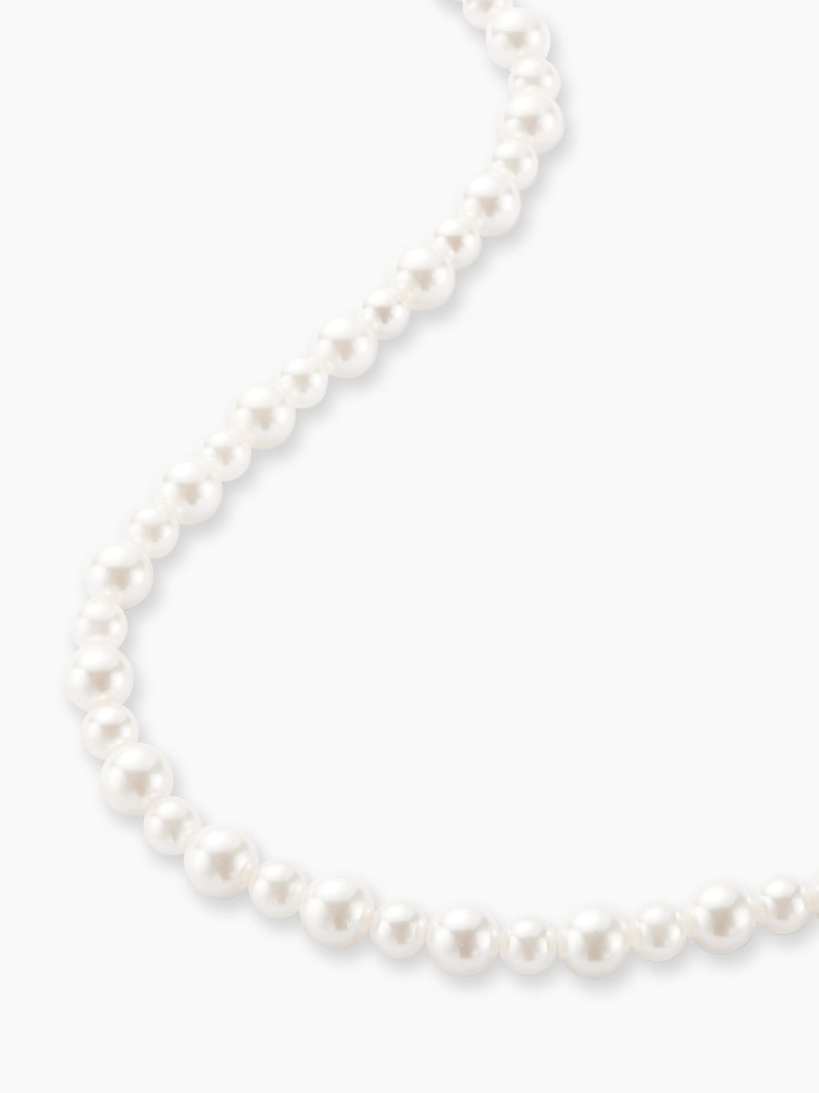 Collier en fausse perle perlé à la main plaqué or 18 carats