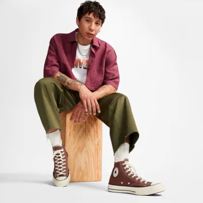 CONVERSE - CHUCK TAYLOR 70 HI - Squirrel Friend / Egret / Black