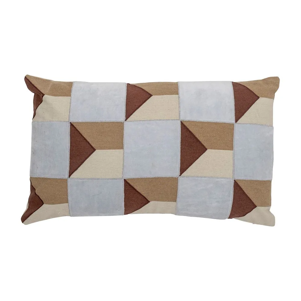 Corinna cushion, blue, cotton