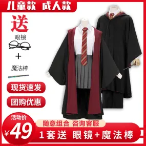 Costume harry potter robe magique vêtements collège