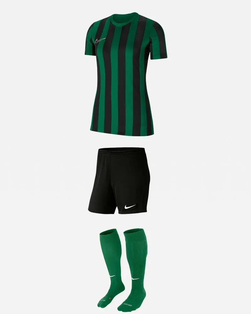 Ensemble Nike Striped Division IV pour Femme. Maillot + Short + Chaussettes (3 pièces)