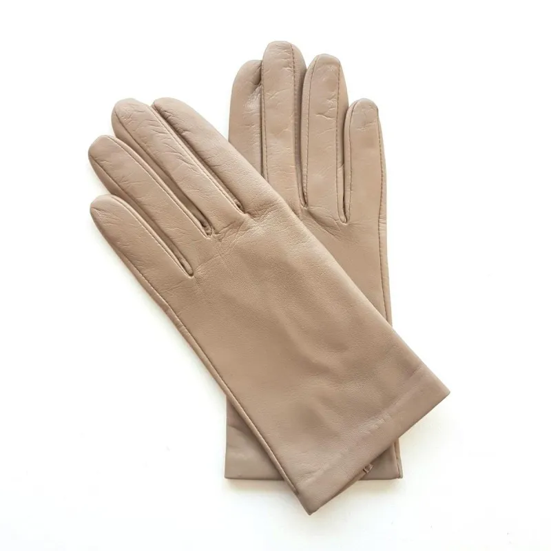 Gants en cuir d'agneau Putty | Gants pour femme