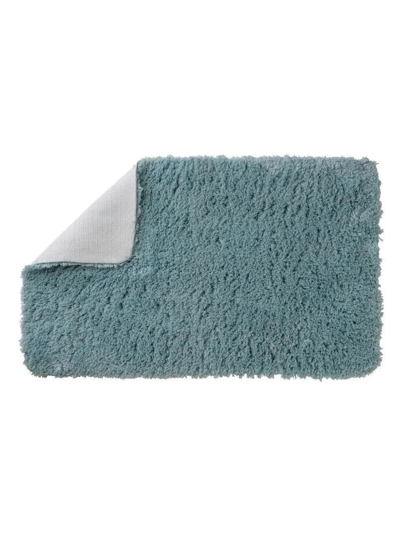 Guy Levasseur - Tapis de bain en polyester uni bleu - Bleu