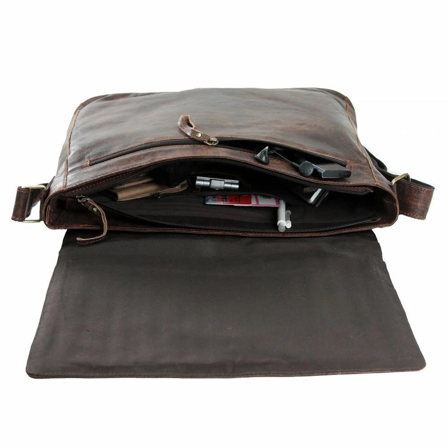 Harold's Crunchy Messenger en cuir 36 cm