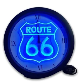 Horloge Vintage Néon Route 66