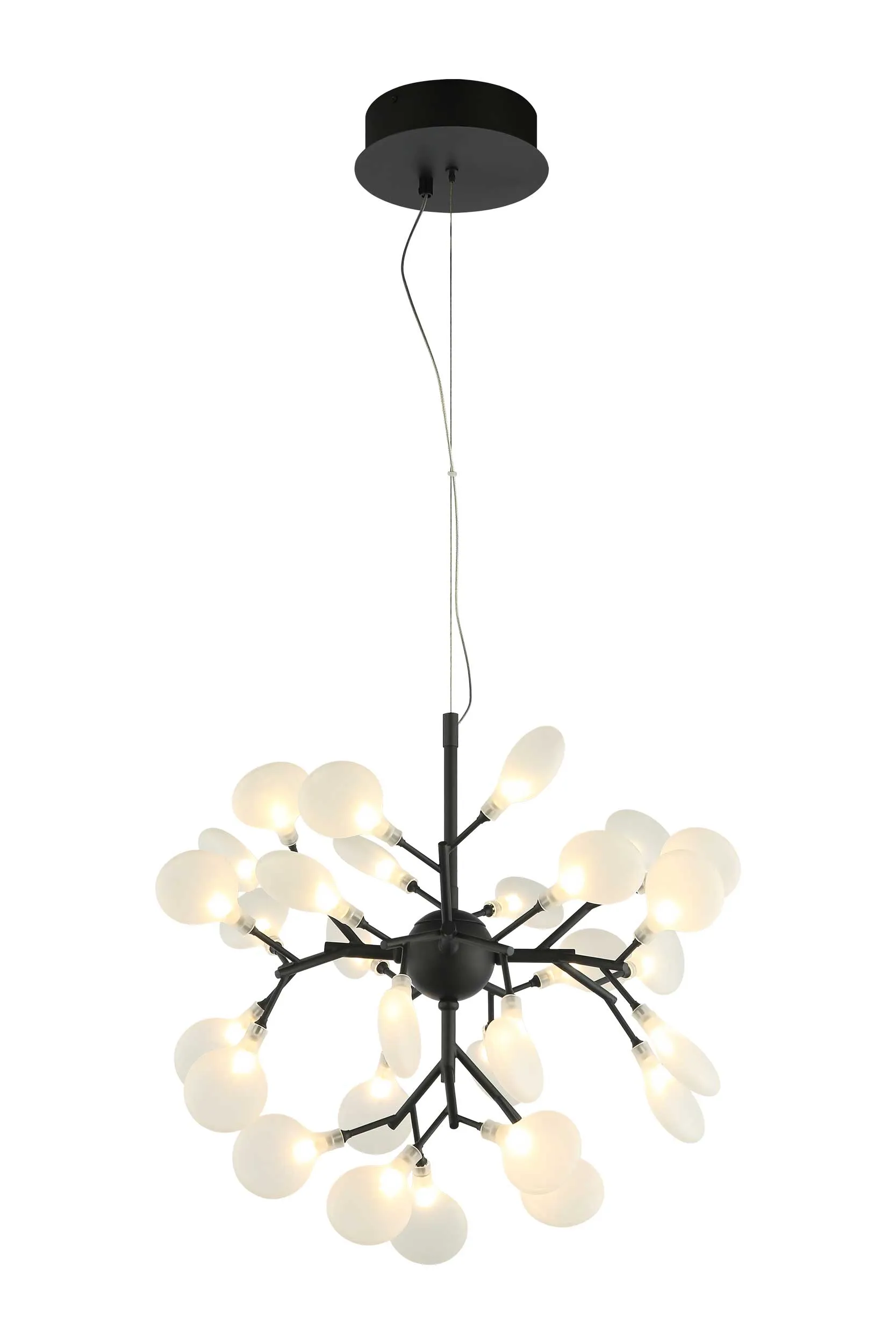 HYDRANGEA-BLOOM Suspension Noir - C69820MB | MATTEO