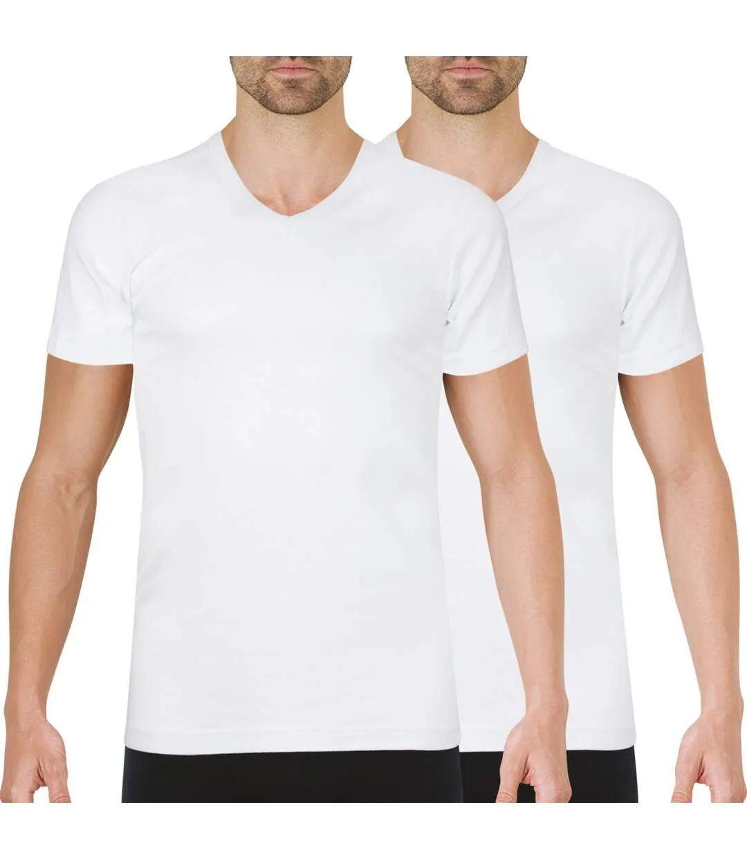 Lot de 2 tee-shirts col V homme Easy Color