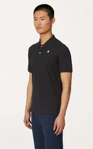 Polo Vinnie noir K-Way - La Canadienne - T-shirts / Polos / Chemises Textile Noir