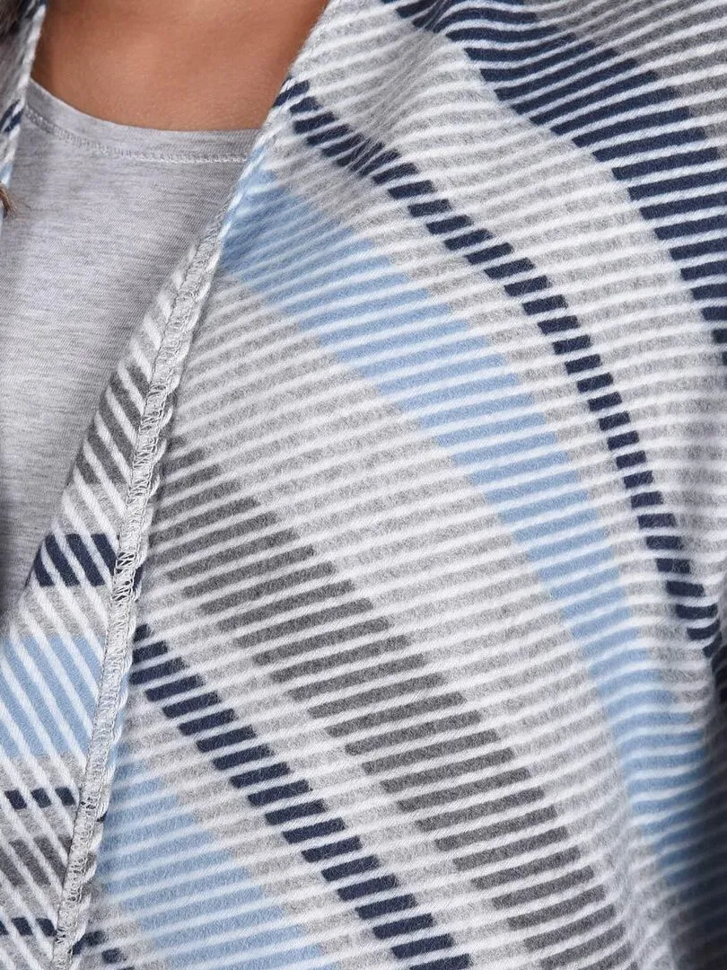 Poncho Visala - Fabriqué en France - Bleu