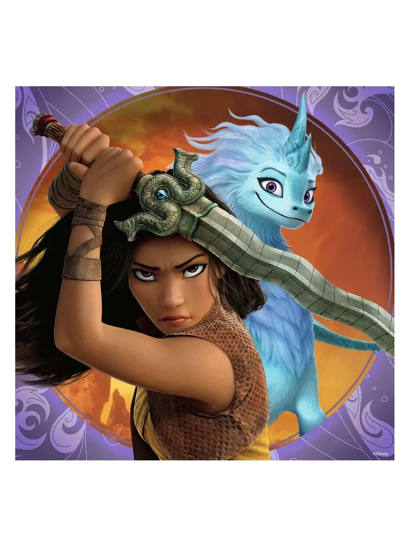 Puzzles 3x49 P - Raya, La Courageuse Guerrière / Disney Raya Et Le Dernier Dragon - N/A