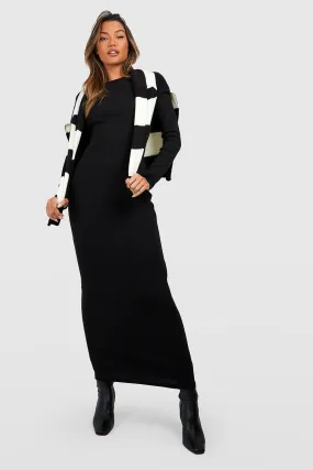 Robe longue basique à manches longues