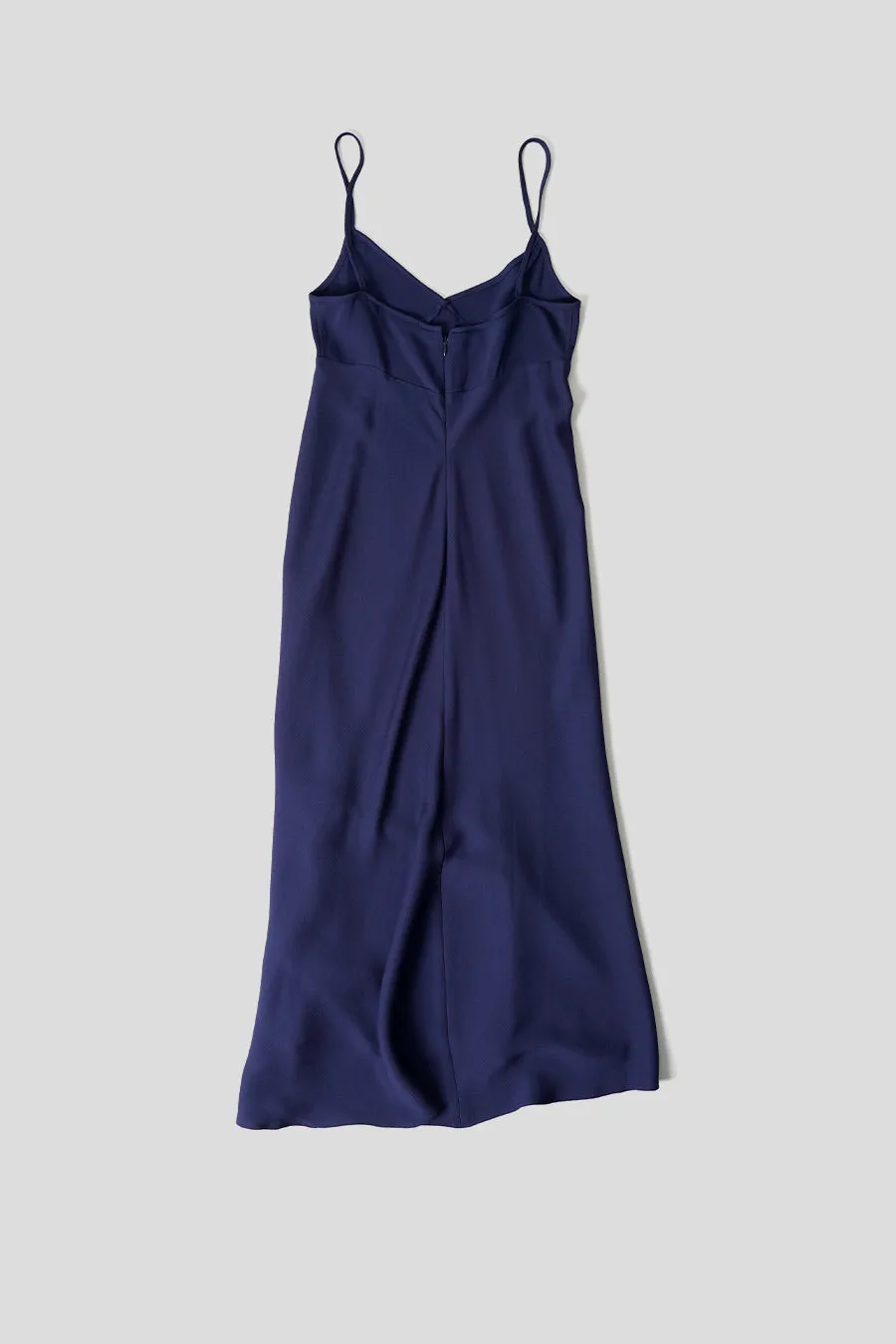ROBE LONGUE COL V BLEU NAUTIQUE