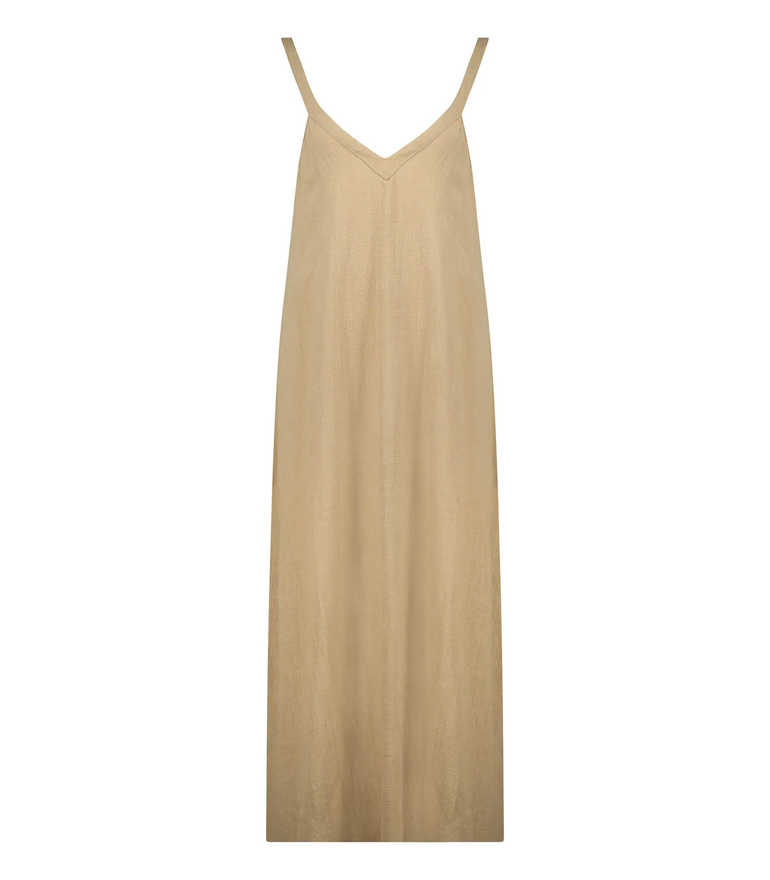 Robe longue Palma de Mallorca Café Latte Maison Saint Julien - Jane de Boy
