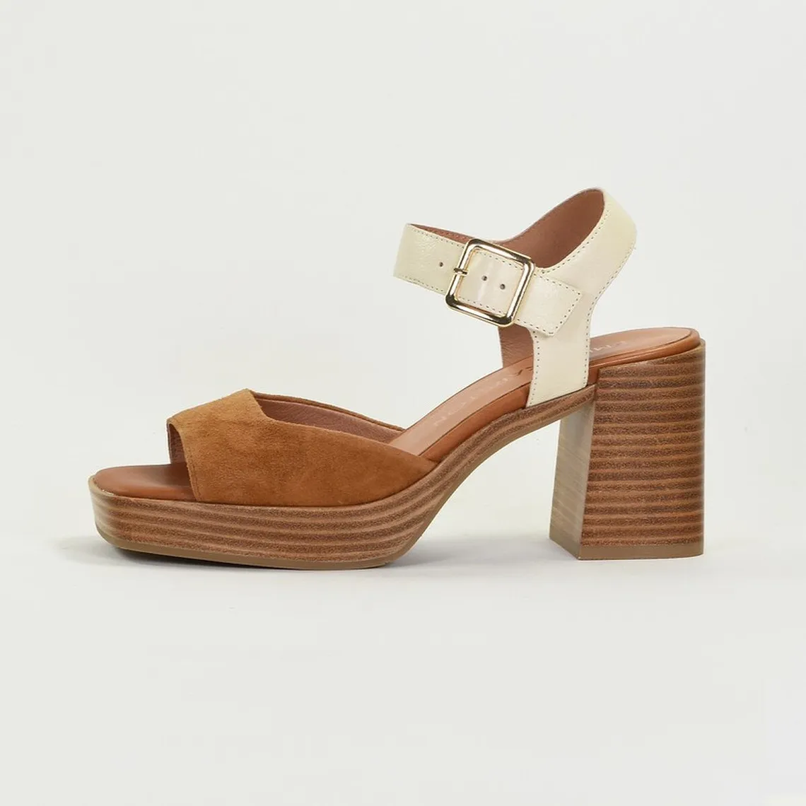 Sandales ROSALIE en cuir marron | 3 Suisses