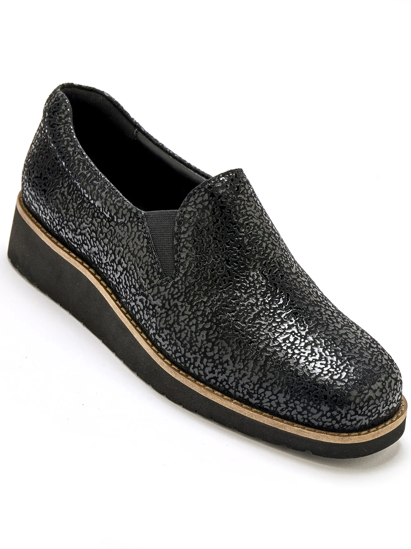 Sans-gêne élastiqués cuir fantaisie