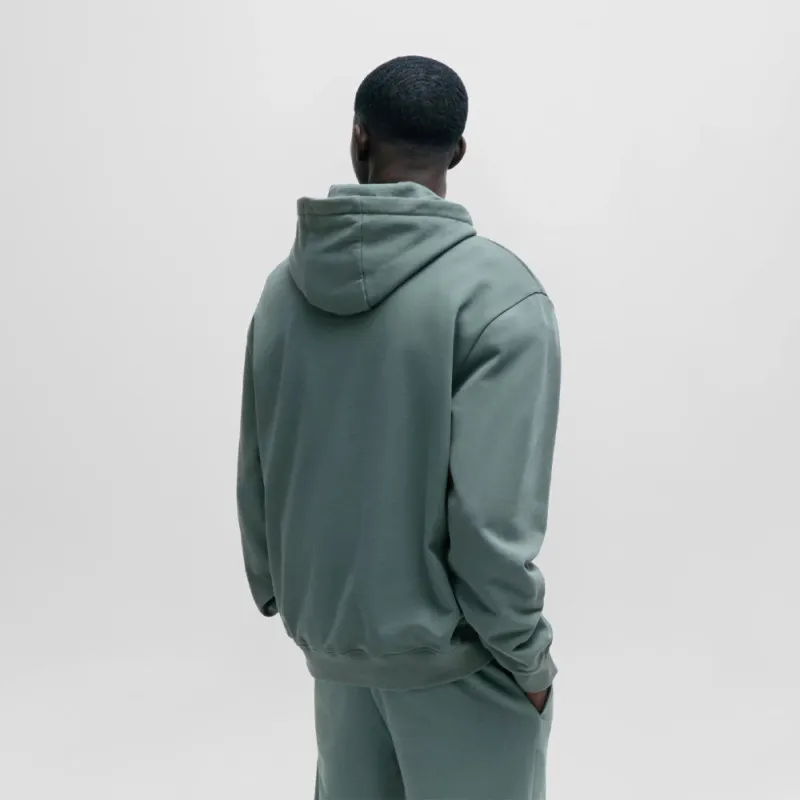 SWEAT À CAPUCHE VERT AVEC UN LOGO CONTRASTANT SUR LA POITRINE DAPO HUGO