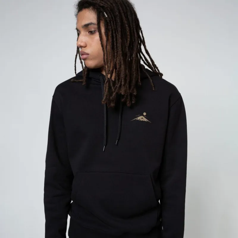 Sweat à capuche Dongrel HUGO noir avec imprimé soleil