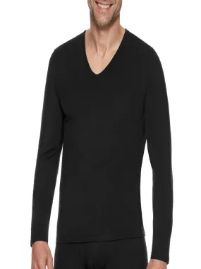 Tricot de peau en laine lyocell Premium Wool - Noir