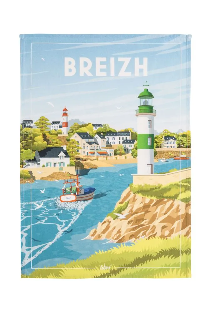 Wim'® - breizh/printed tea towel